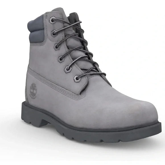 Timberland Linden Woods 6-inch Waterproof Boot Nubuck Grey Size 9 - Picture 1 of 10